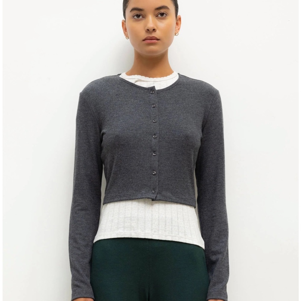 LESET Lauren CropCardigan